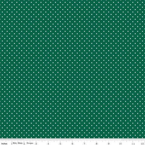 FLANNEL SWISS DOT GREEN