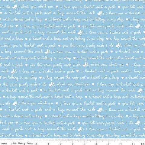 LOVE NOTES TEXT BLUE