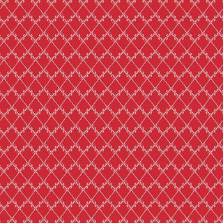 MISTLETOE & HOLLY CANDY CANES RED