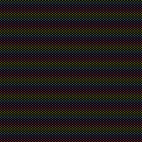 FUNDAMENTALS 1/16 SPOT RBOW BLK