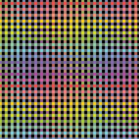 FUNDAMENTALS 1/4 STRIPE RBOW CHECK