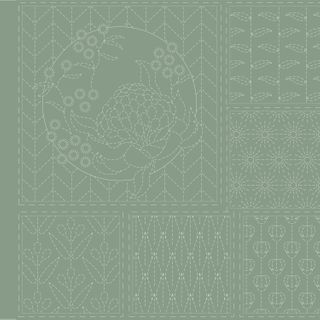 BOTANICAL SASHIKO PANEL KENTUCKY