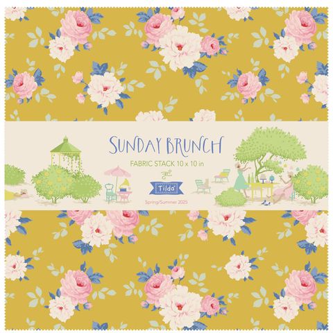 TILDA SUNDAY BRUNCH FABRIC STACK 10"