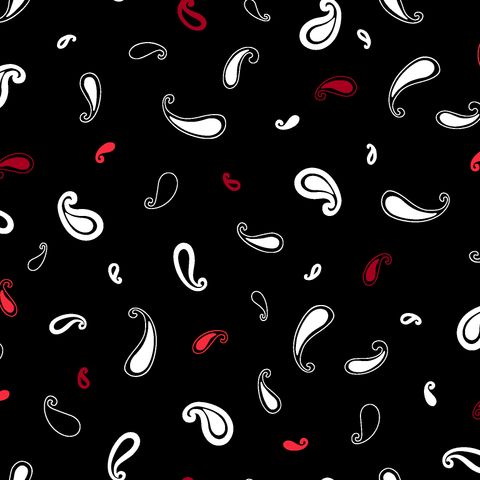 CRIMSON ROYALE TOSSED PAISLEYS
