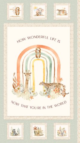 MINI MENAGERIE JUNGLE ANIMAL PANEL