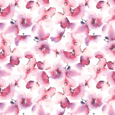 BELLE 108" INKY WATERCOLOR FLORAL