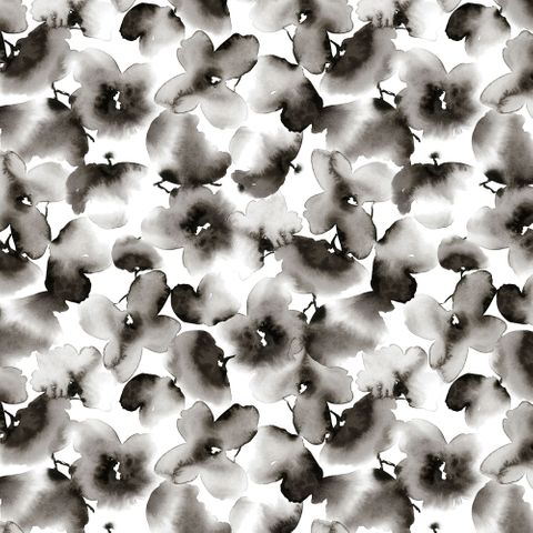 BELLE 108" INKY WATERCOLOR FLORAL