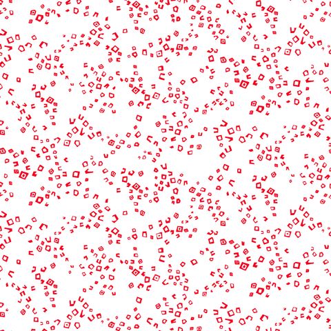 CRIMSON ROYALE SCATTERED SHAPES
