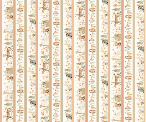 MINI MENAGERIE SCENIC JUNGLE STRIPE