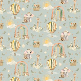 MINI MENAGERIE WILD ANIMAL ALLOVER