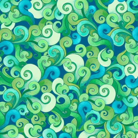PONDSIDE PALS SWIRLY ALLOVER