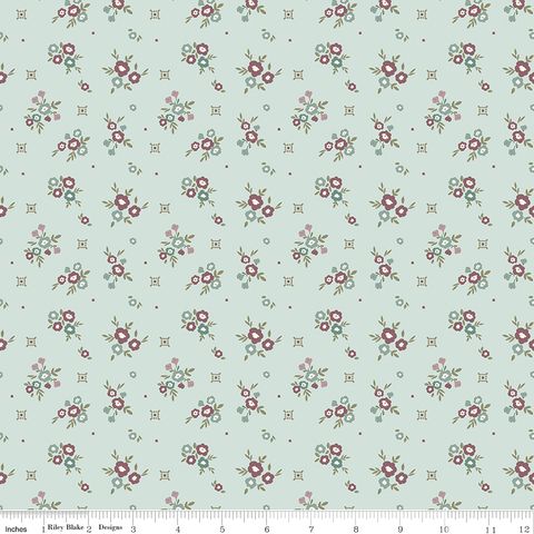 RENEW FLORAL BLEACHED DENIM