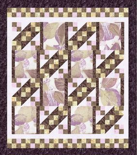 BLUEBIRD PATTERNS INTERVINED LEAVES QUILT PATTERN