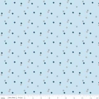 BLUE BLOOMS & THREADS  DITZY BLUE