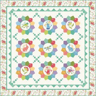 CHERRY BLOSSOMS QUILTING DRESDEN GARDEN QUILT PATT