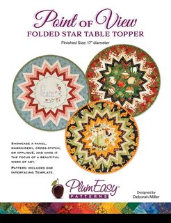 PLUM EASY PATTERNS POINT OF VIEW FOLDED STAR TABLE