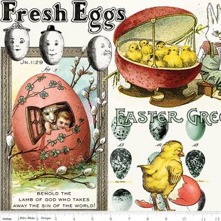 EGG HUNT EASTER EGG COLLAGE MULTI