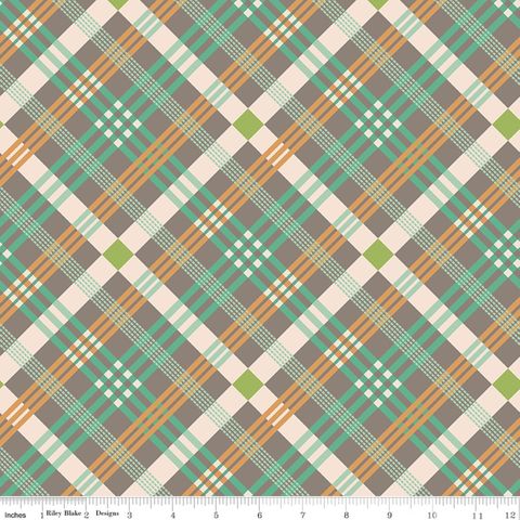 FARMER'S DAUGHTER 107/108" WIDE BACK PLAID RUSTIC