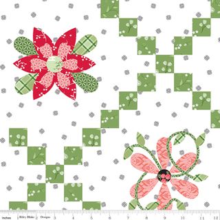 FRONT PORCH FLOWER CHAIN CHEATER PRINT WHITE