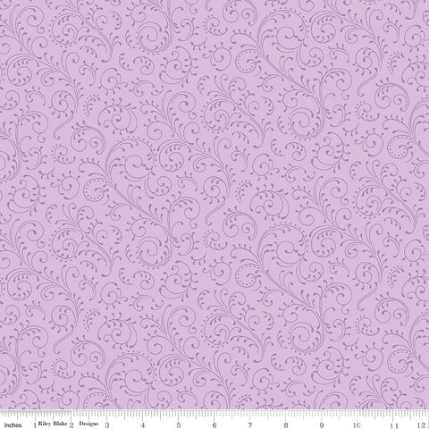 HYDRANGEAS IN THE GARDEN SCROLLS LAVENDER PEARL