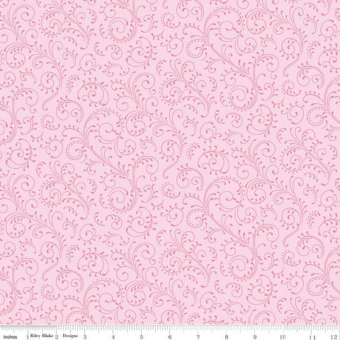 HYDRANGEAS IN THE GARDEN SCROLLS PINK PEARL