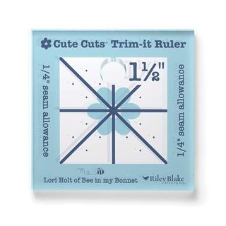LORI HOLT CUTE CUTS TRIM-IT RULER 1 1/2" X 1 1/2"