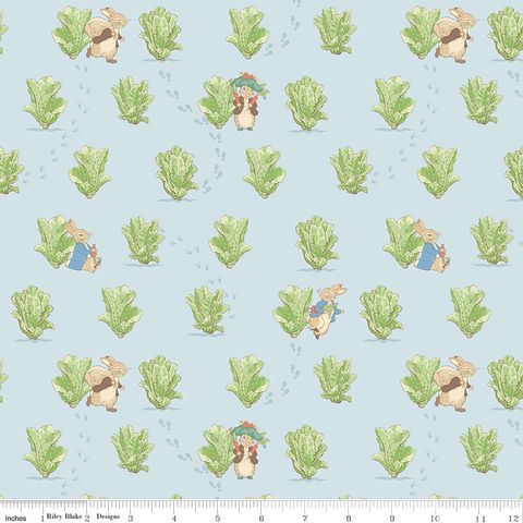 PETER RABBIT & BENJAMIN BUNNYLETTUCE PATCH BLUE