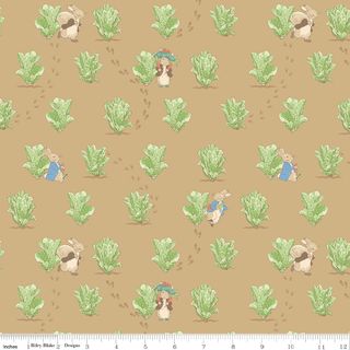 PETER RABBIT & BENJAMIN BUNNYLETTUCE PATCH TAN