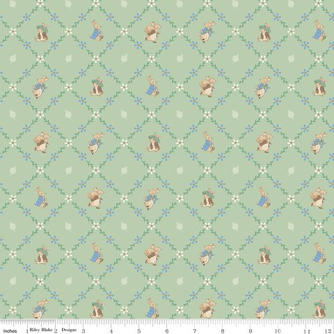 PETER RABBIT & BENJAMIN BUNNYLATTICE GREEN