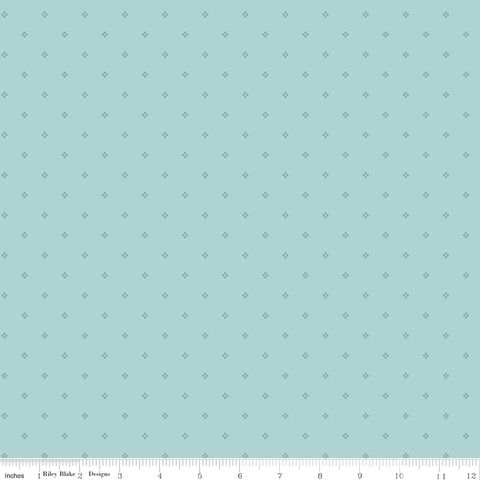ROSE & VIOLET'S BOUQUET DES FLEURS DOTS BLUE