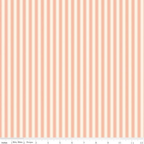 ROSE & VIOLET'S BOUQUET DES FLEURS STRIPES PEACH