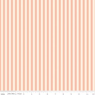 ROSE & VIOLET'S BOUQUET DES FLEURS STRIPES PEACH
