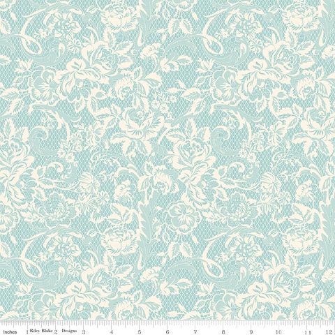 ROSE & VIOLET'S BOUQUET DES FLEURS LACE BLUE