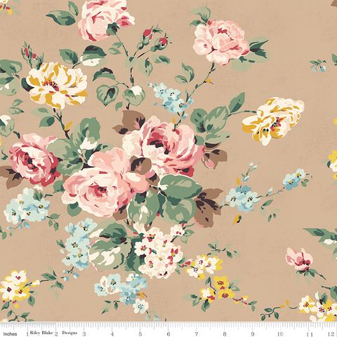 ROSE & VIOLET'S BOUQUET DES FLEURS MAIN TAN