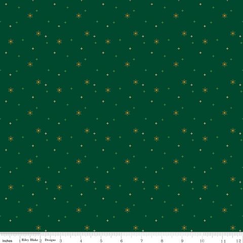 SPARKLER SNOWFLAKE CHRISTMAS GREEN