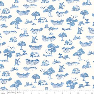 VIRGINIA ROSE TOILE BLUE