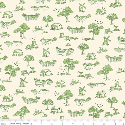 VIRGINIA ROSE TOILE GREEN