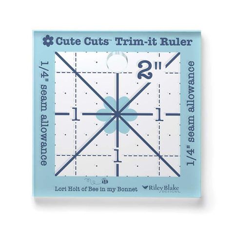 LORI HOLT CUTE CUTS TRIM-IT RULER 2" X 2"