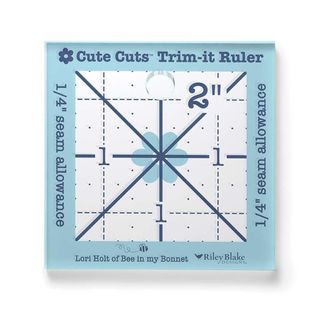 LORI HOLT CUTE CUTS TRIM-IT RULER 2" X 2"