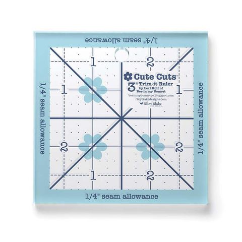 LORI HOLT CUTE CUTS TRIM-IT RULER 3" X 3"