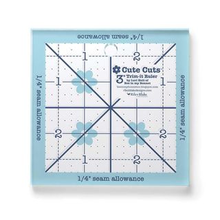 LORI HOLT CUTE CUTS TRIM-IT RULER 3" X 3"