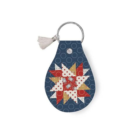 LEATHER CIRCLE KEY CHAIN INDEPENDENCE