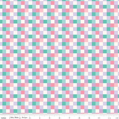 PATCHWORK CHECKS PURPLE