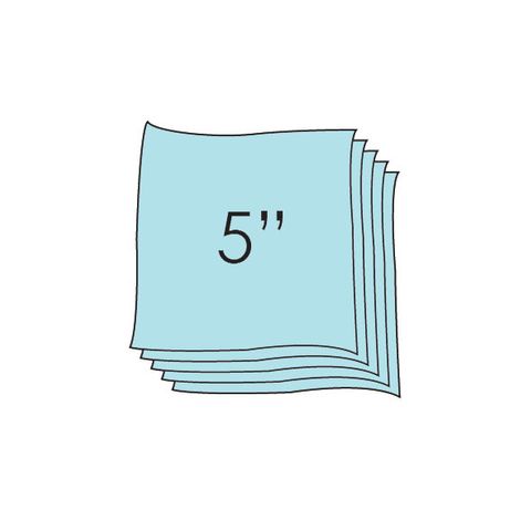 BLUE BLOOMS &THREADS 5" STACK42 PCS