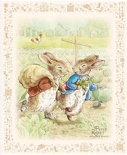 PETER RABBIT & BENJAMIN BUNNY35 1/2" X 43 1/2" PAN
