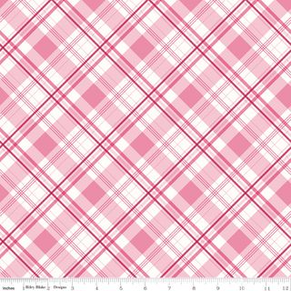 HYDRANGEAS IN THE GARDEN PLAID PINK