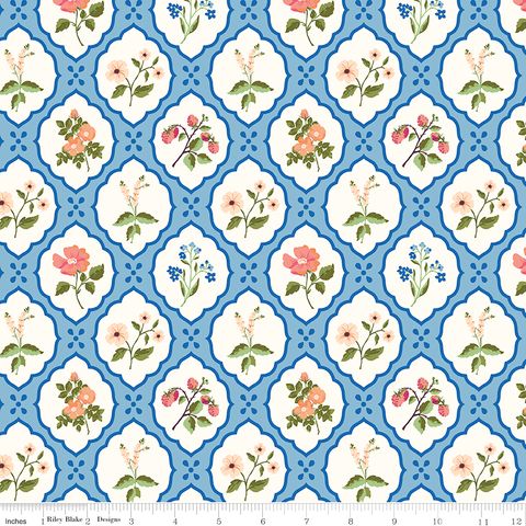 VIRGINIA ROSE WALLFLOWER BLUE