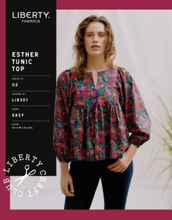 PATTERN ESTHERTUNICTOP XS,S,M,L,XL,XXL