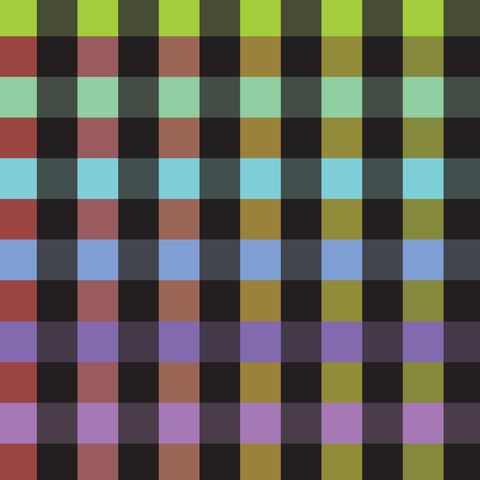 WIDELOAD 108" RAINBOW CHECK BLACK