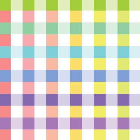 WIDELOAD 108" RAINBOW CHECK WHITE